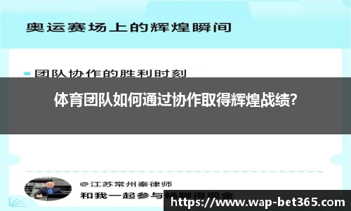 体育团队如何通过协作取得辉煌战绩？